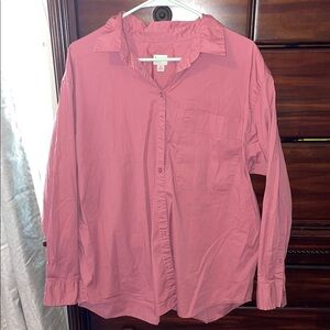 Pink Button-Up Shirt